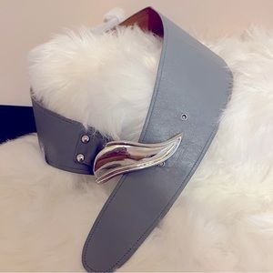 Modern look leather belt